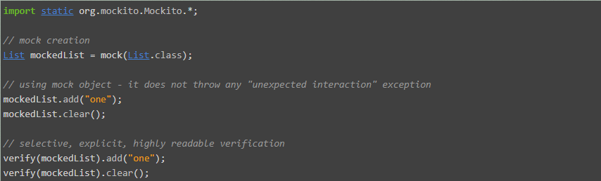 verify interactions